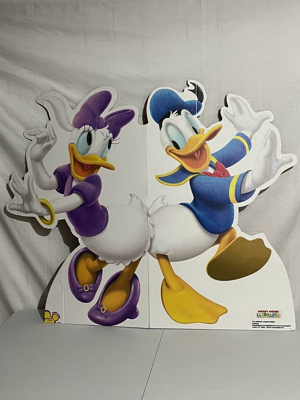 Donald & Daisy Duck Cutout Duo - Purple, Blue & Yellow